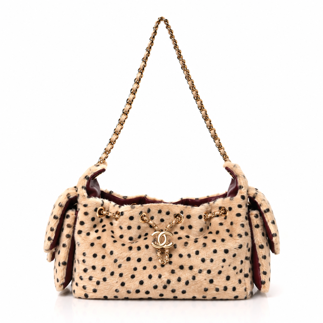 Leopard Fur Shoulder Bag
