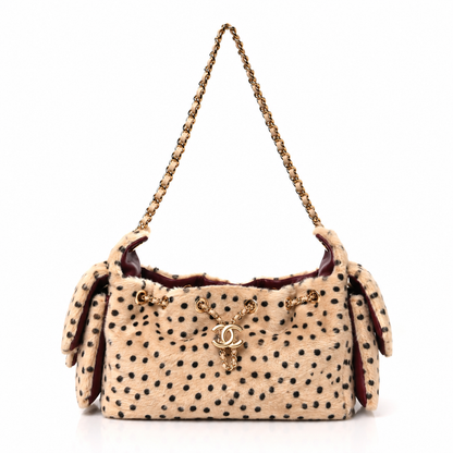 Leopard Fur Shoulder Bag
