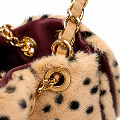 Leopard Fur Shoulder Bag