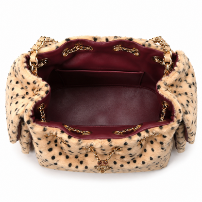 Leopard Fur Shoulder Bag