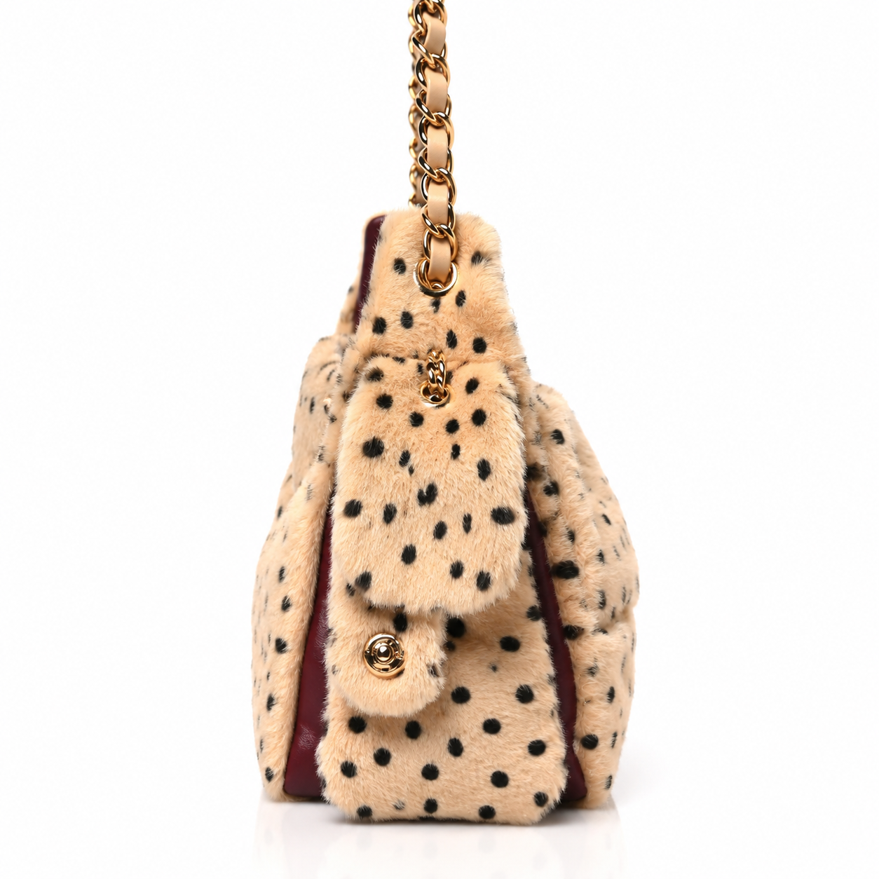 Leopard Fur Shoulder Bag