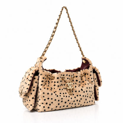 Leopard Fur Shoulder Bag